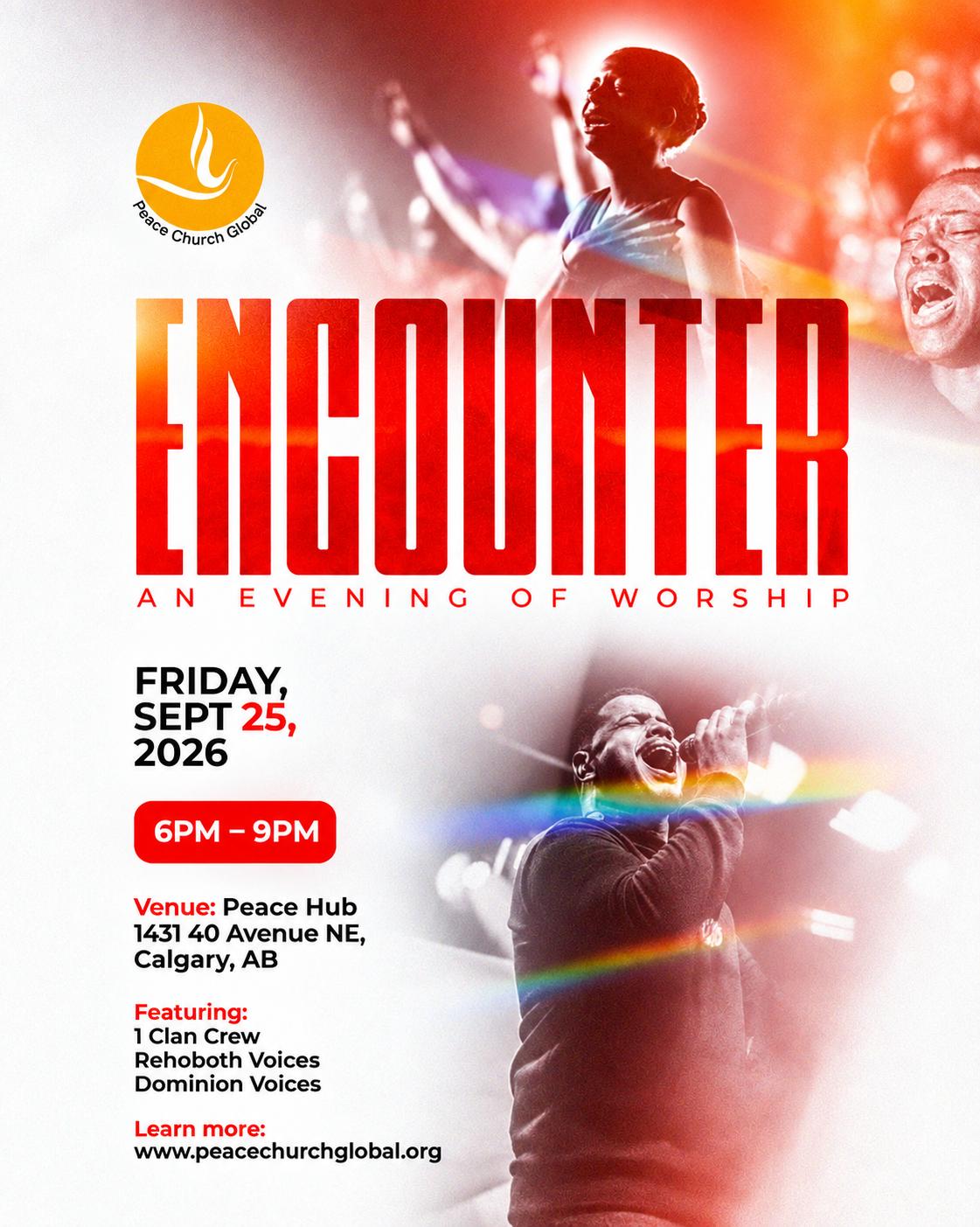 Peace Church Global event: ENCOUNTER: An Evening of Worship